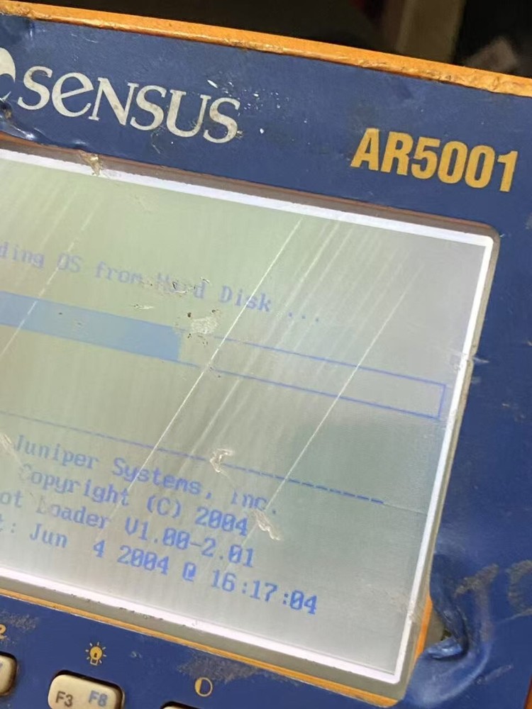 Screen Aging Sensus Meetering Systems AR5001 Field Data Collector