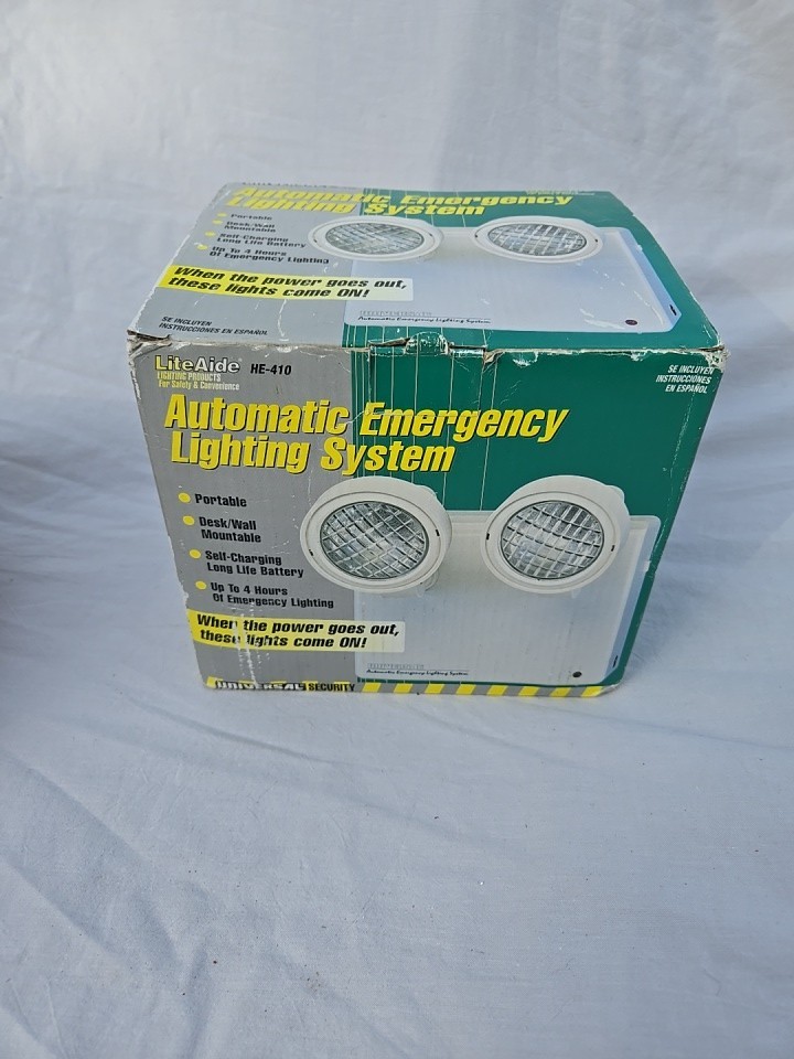 Lite Aid Automatic Emergency Lighting System Open Box Nos