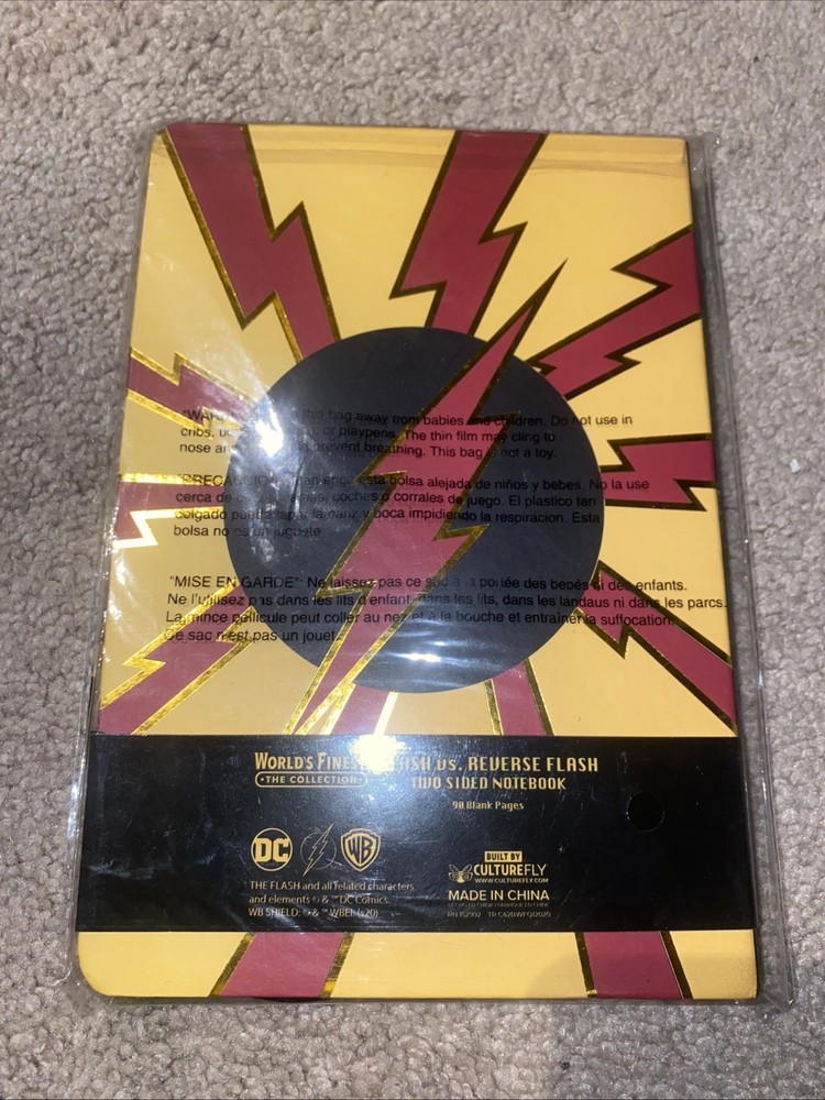 Culturefly Flash vs Reverse Flash two sided notebook journal