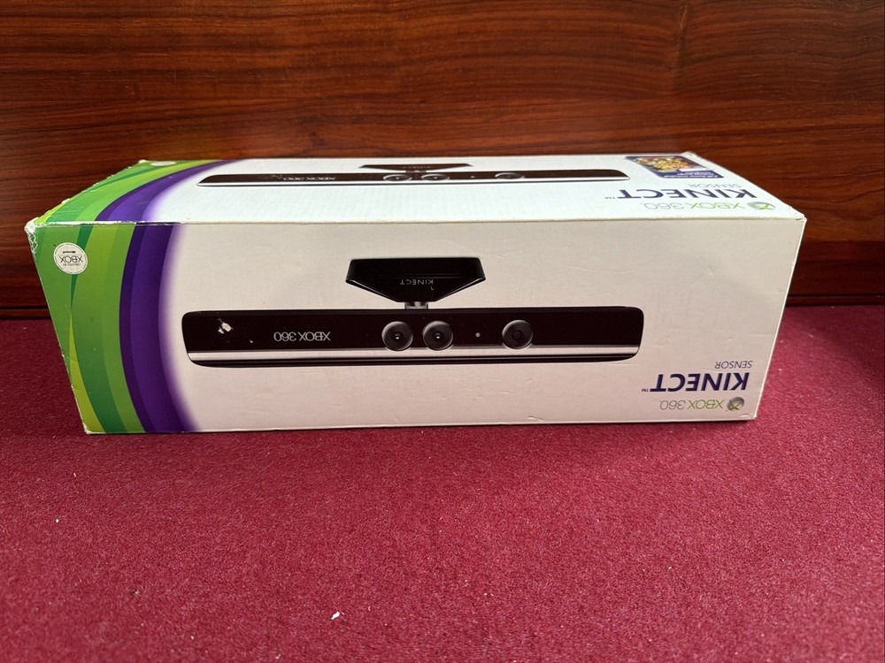 Microsoft, Xbox 360 Kinect Sensor, 1414, W/ Kinect Adventures, CIB, All untested