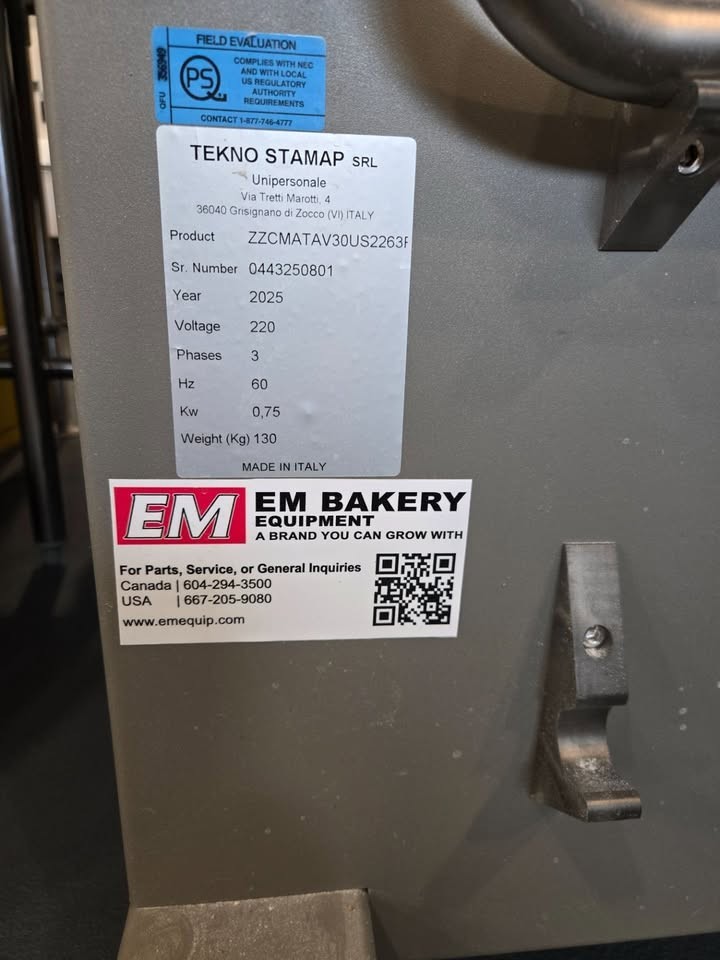 Tekno Stamap Automatic Croissant Roller (220V 3 Phase)