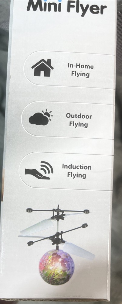 MINI FLYER INDUCTION FLYING DRONE RTF USB CHARGE MULTI COLOR MOTION CONTROL TOY