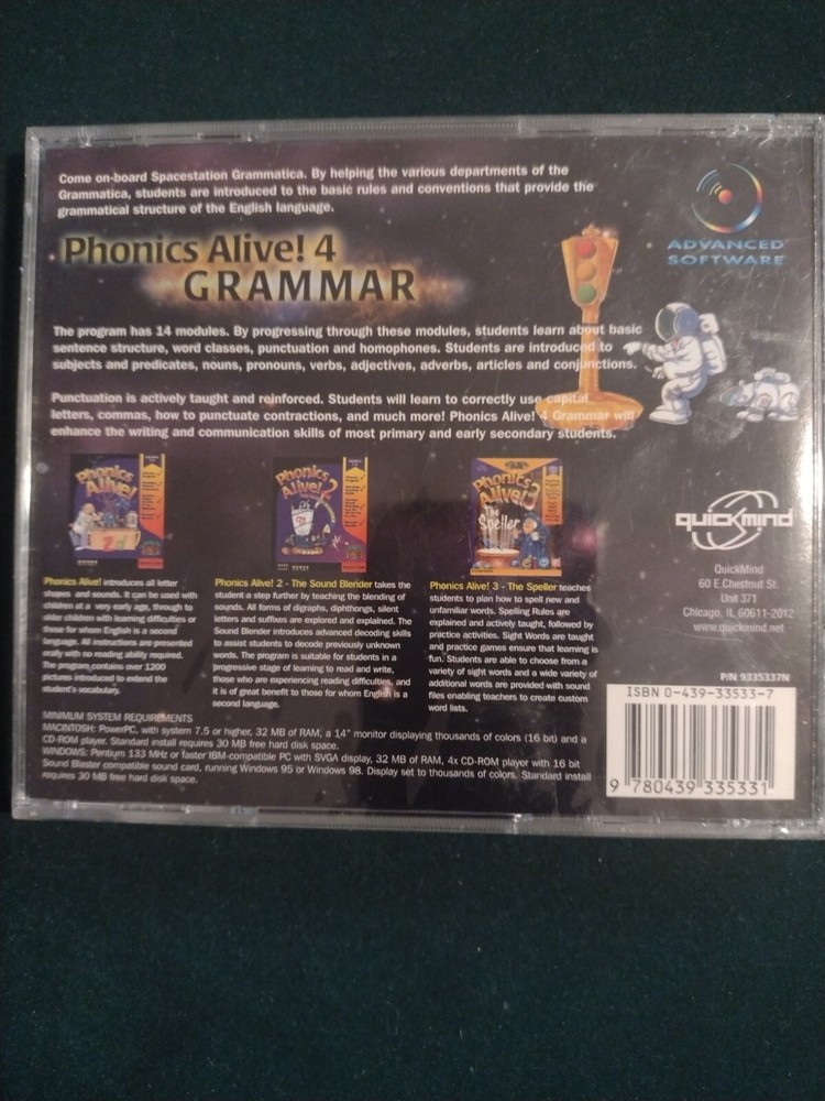 Phonics Alive! 4 Grammar CD-ROM by Quick mind