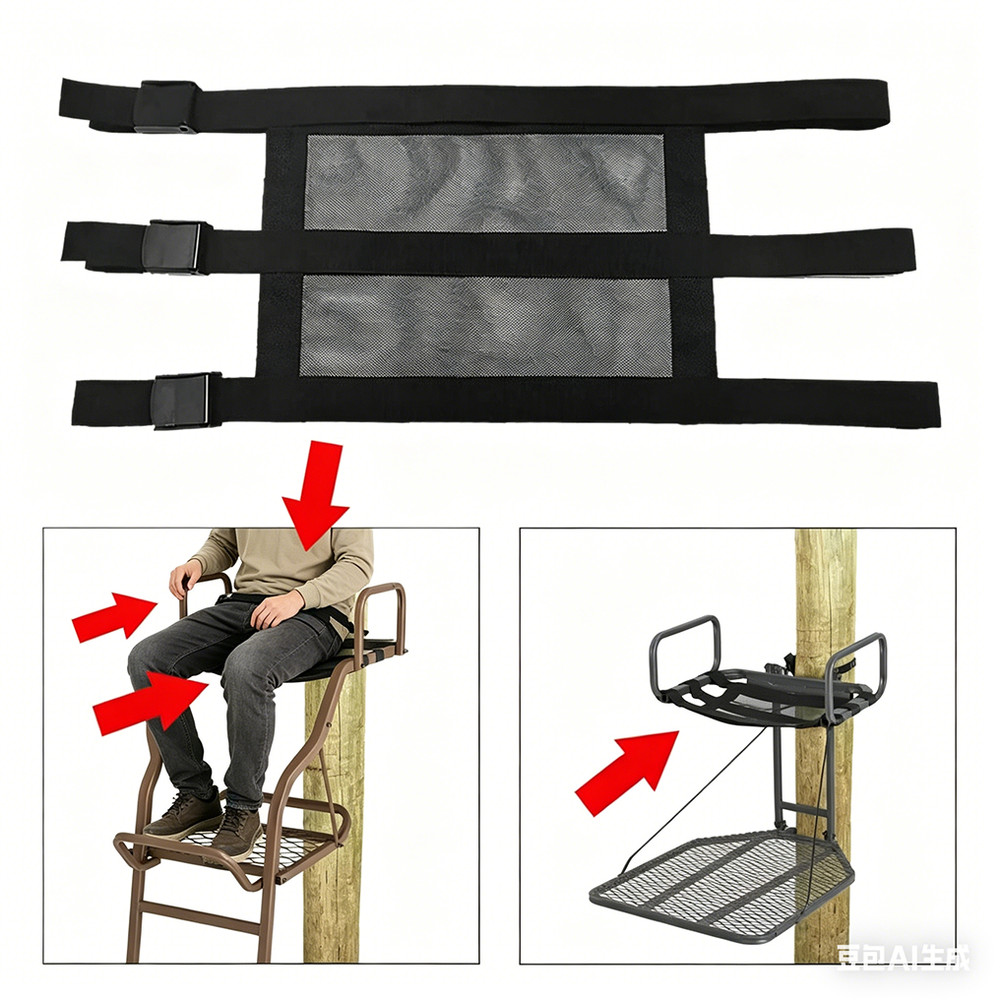 Universal Fitting Tree Stand Seat Replacement Adjustable for Ladder -///#%