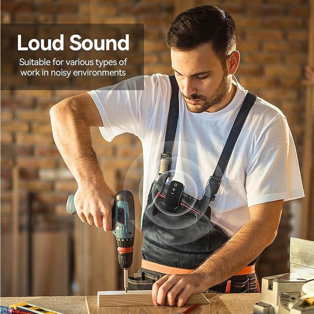 Wearable Bluetooth Speaker-miniWaterproof Speaker Cip Type - Buit-in Micropho...