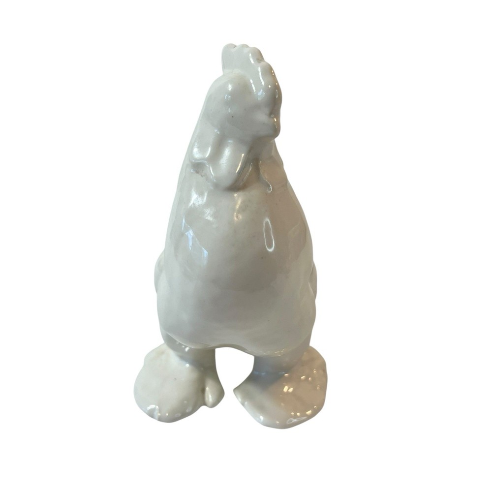 Ceramic White Rooster 7” Unbranded