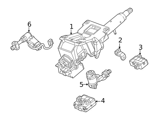 Genuine GM Steering Column 84143308