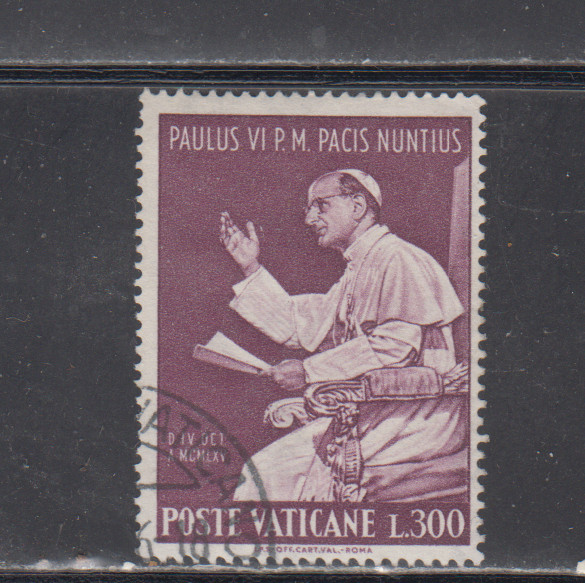VATICAN :  1965 - USED  - SCOTT #  419