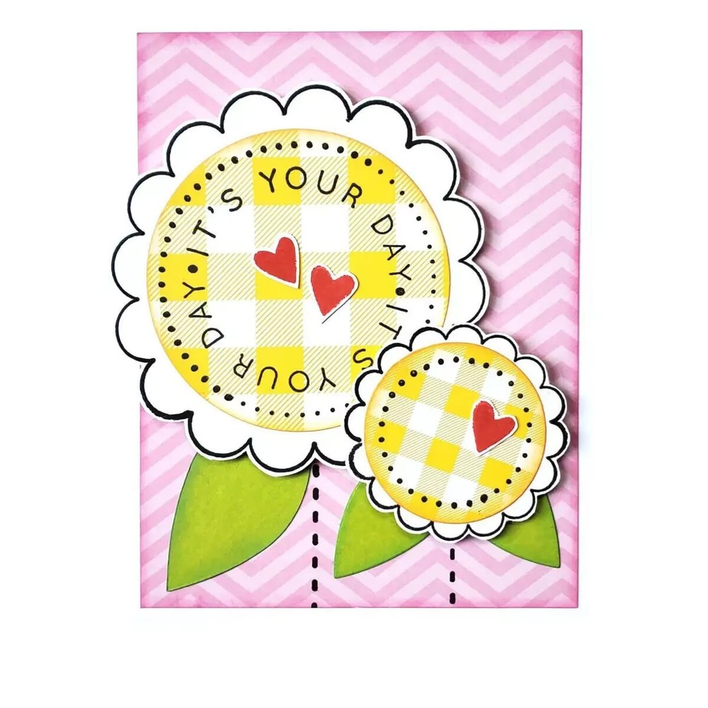 Kingston Crafts Essentials Circular Stamps and Chipboard Frames 717894