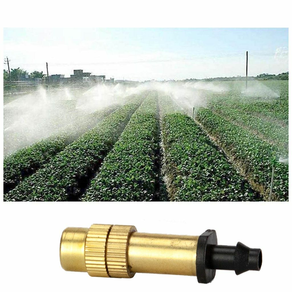 30X Adjustable Copper Spray Nozzle Garden Patio Water Mister Air Misting Cooling
