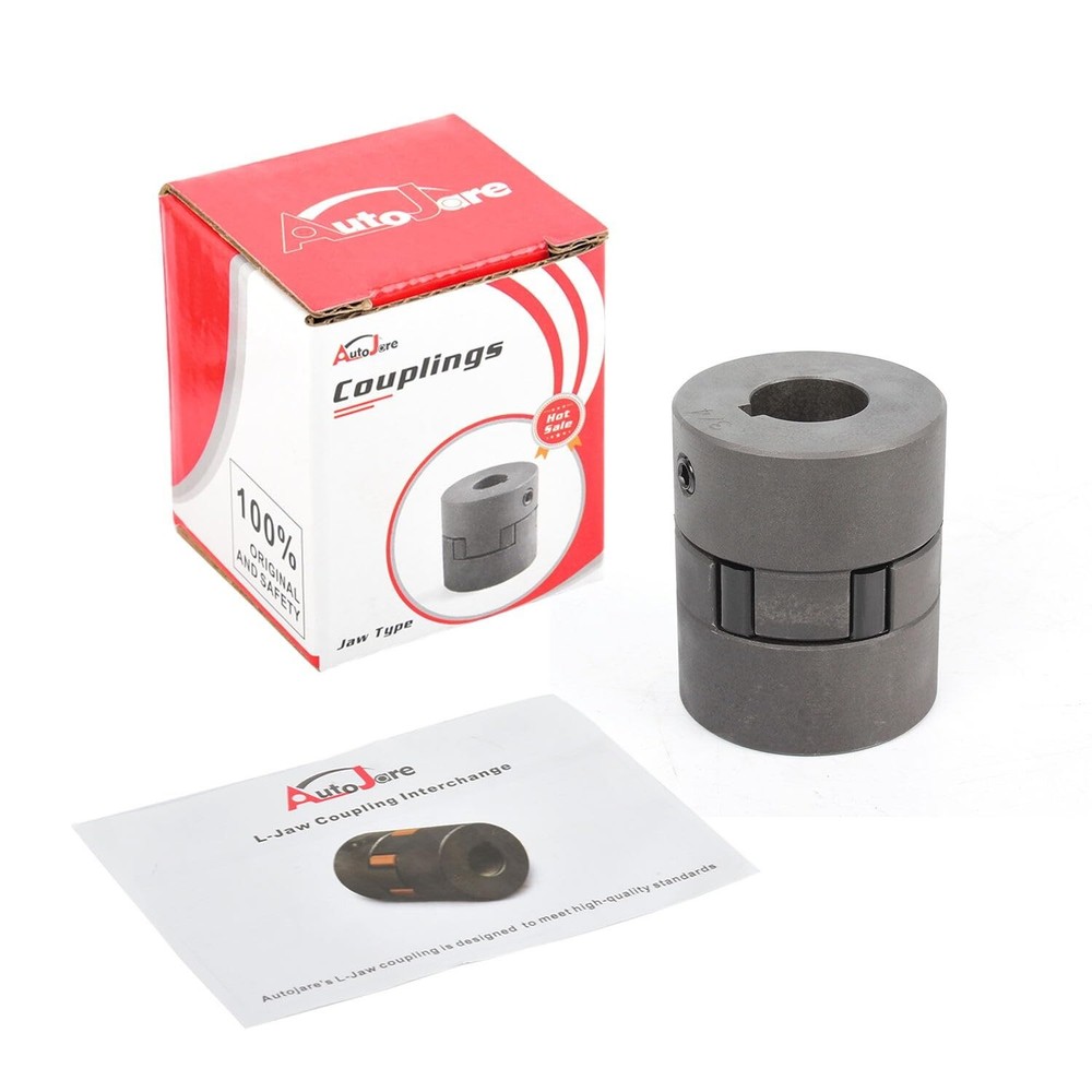 Compact L075 Coupler Set with Rubber Spider - Enhanced Performance for Machinery
