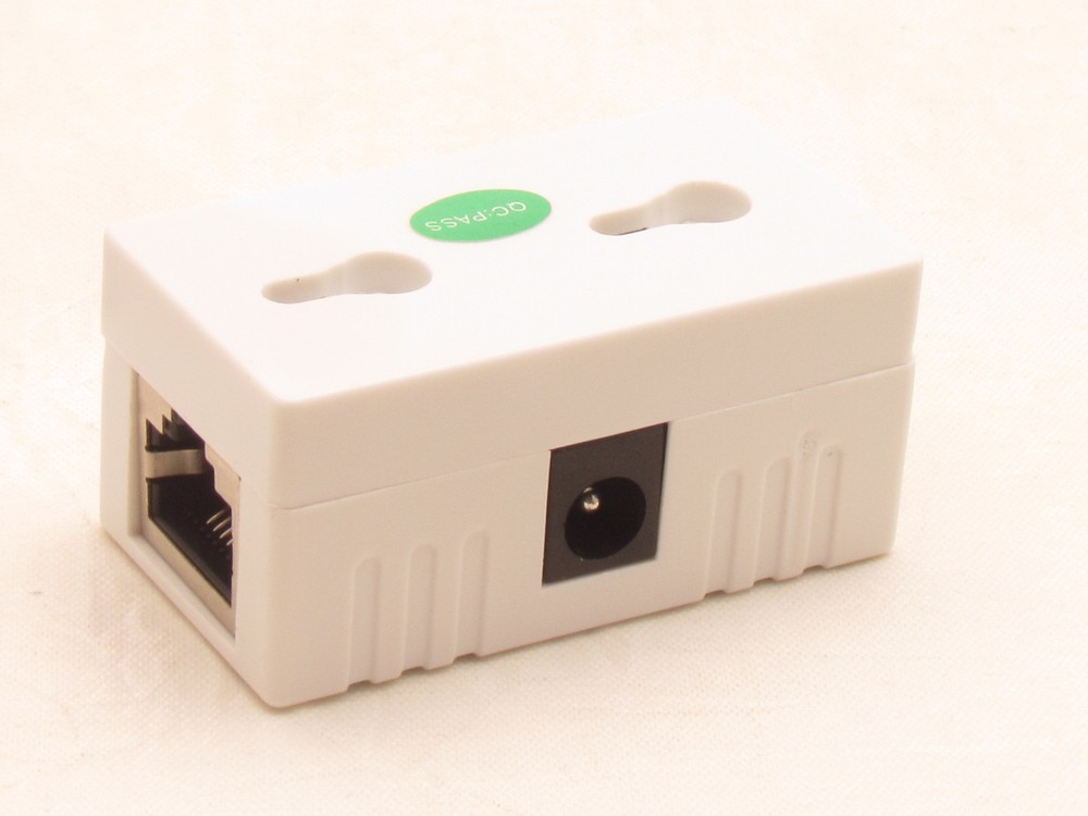 POE Injector Splitter over Ethernet Adapter For IP Camera LAN Network DC White