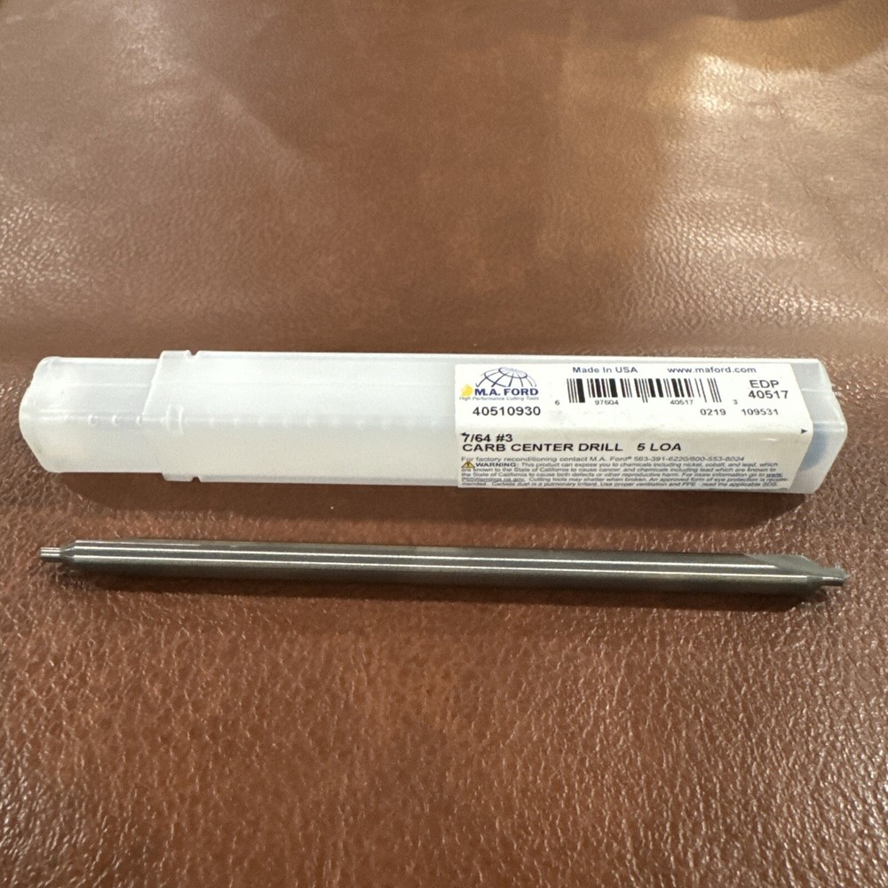 MA Ford HSS Countersink #3 Plain Cut 60° Incl Angle Solid Carbide Combo Drill