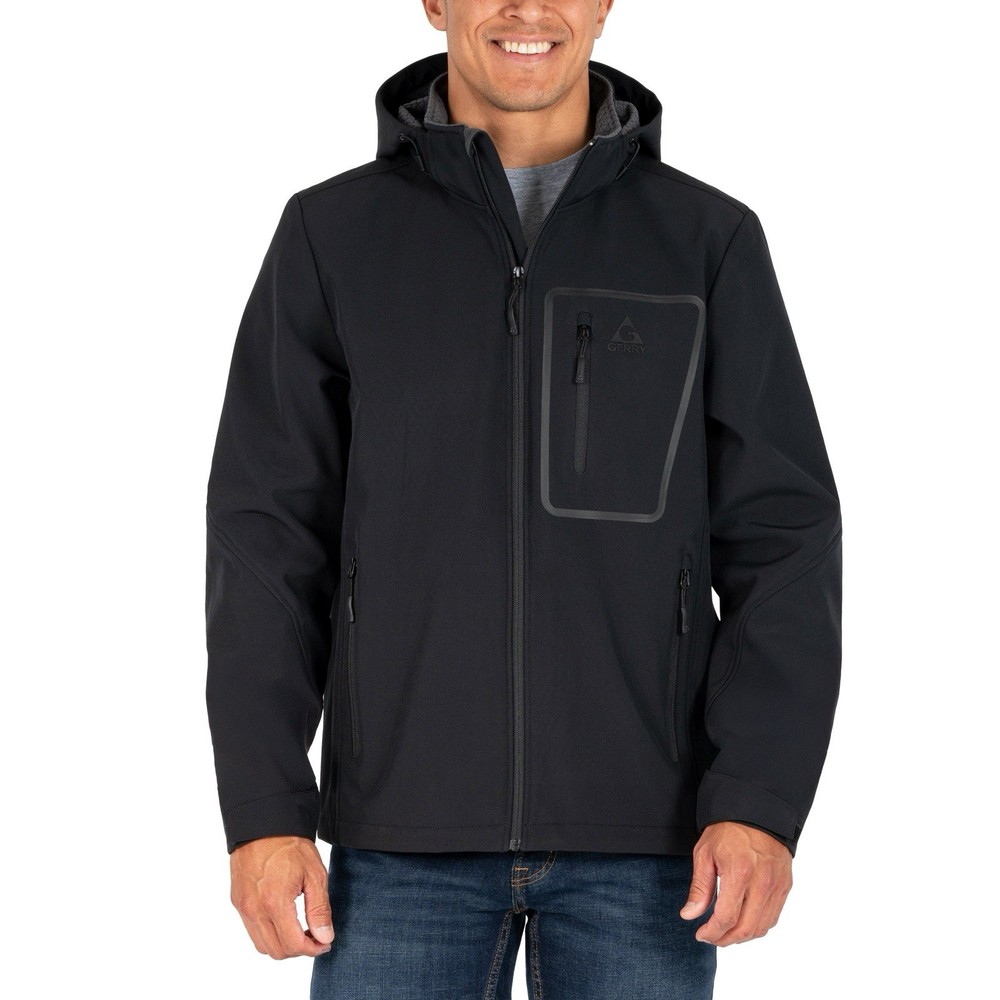 Gerry Men’s Softshell Jacket Black Medium
