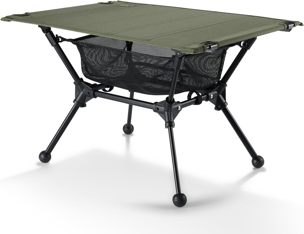 Dipper Camping Table Lightweight Portable Folding Table W/ Mesh Storage Net