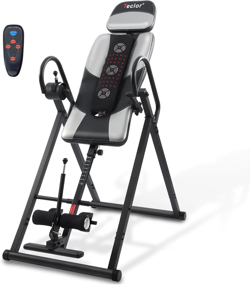 Inversion Table,Advanced Heat and Massage Function,Strength Training Inversion T