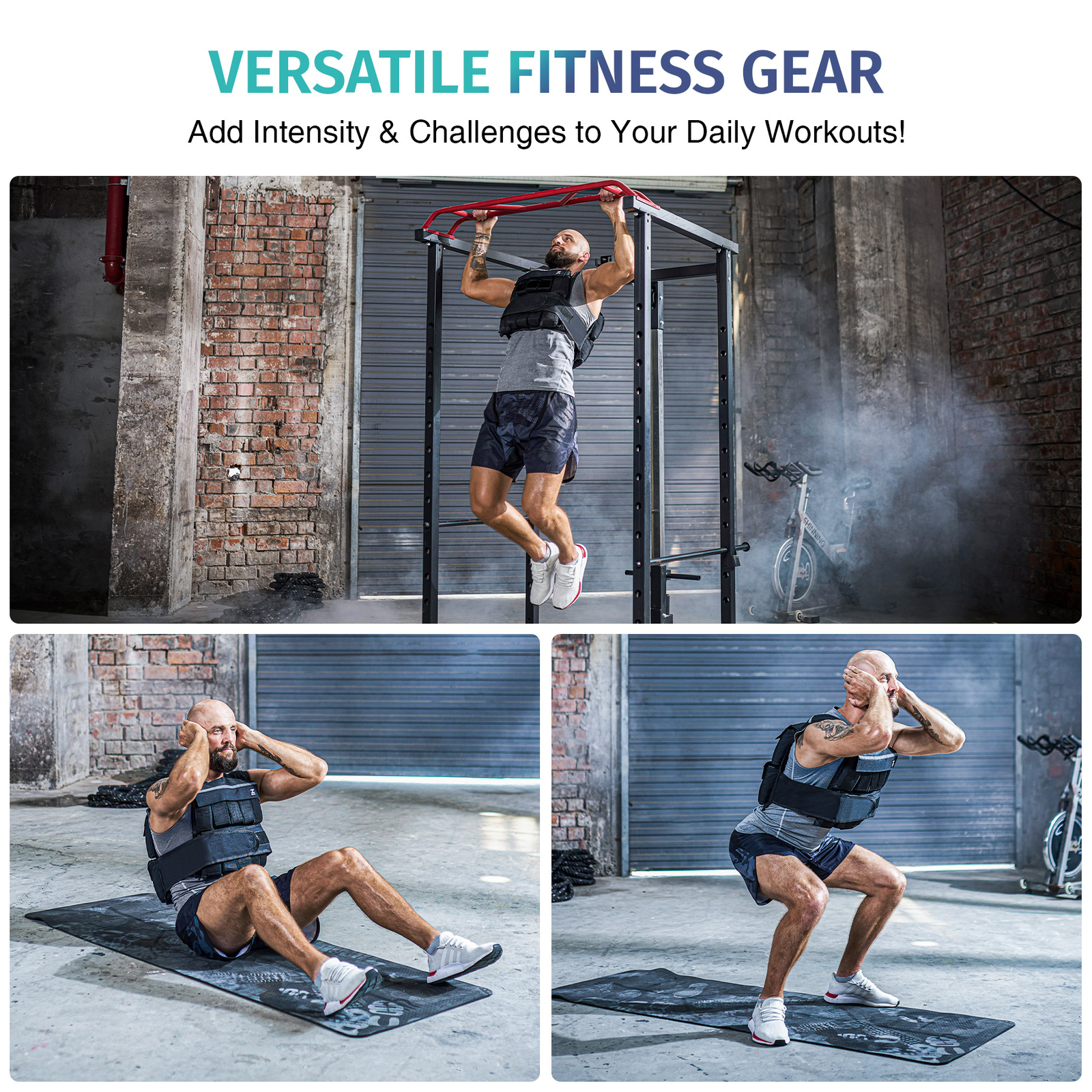 ZELUS 60LB Weighted Vest Adjustable Weight Vest for Men Women Running Workout