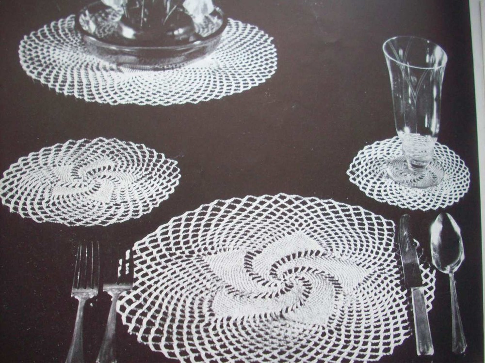 Cynthia Crocraft crochet patterns runners chair backs table clothes