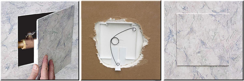 8 X 8 Inch Spring Fit Access Panel Polystyrene Wall Hole Cover for Drywall