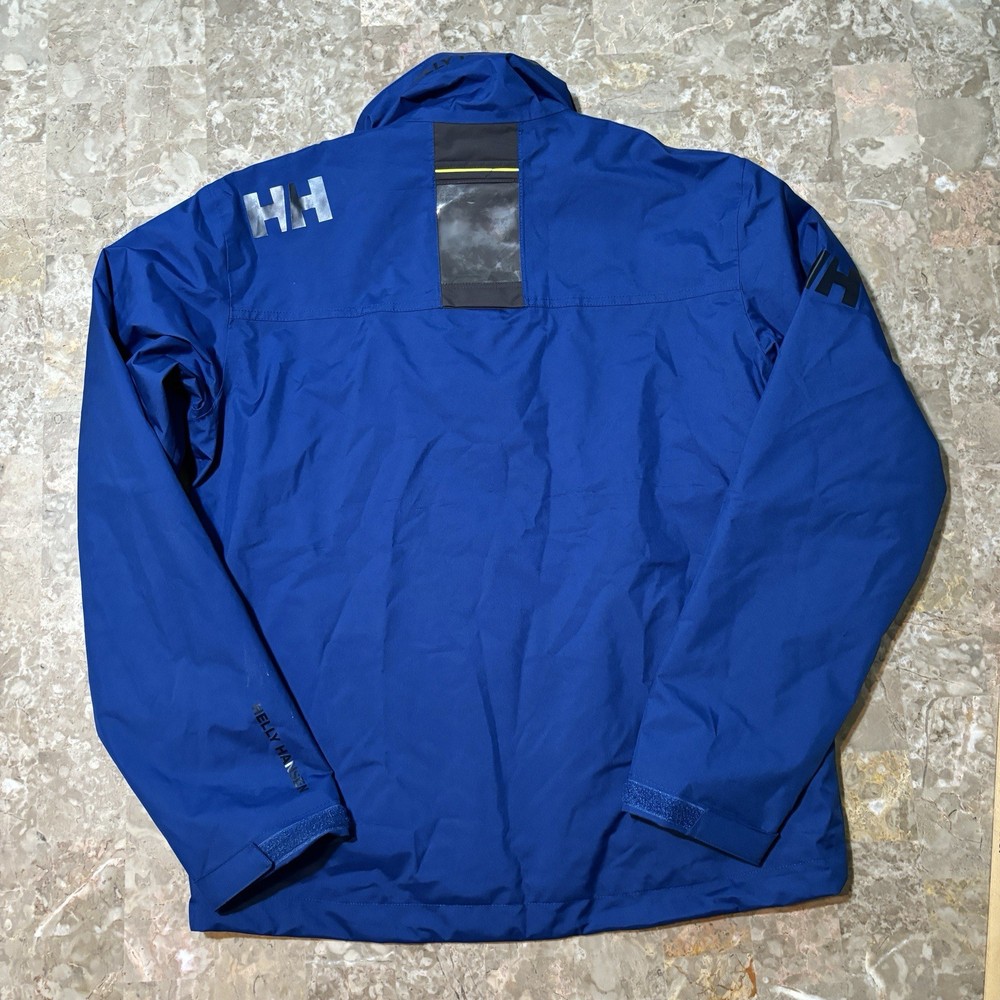 Helly Hansen Jacket Mens Medium Blue Crew Midlayer Soft Shell Fleece Sailing