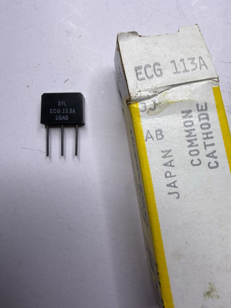 Phillips Sylvania ECG113A Bridge Rectifier NOS 3-Pin Power Module w/ Box