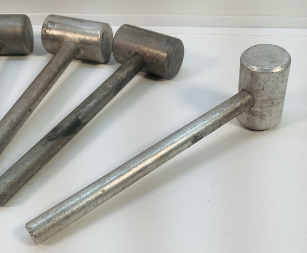 Set 6 Vintage Solid Aluminum Handmade Crab Claw Crackers