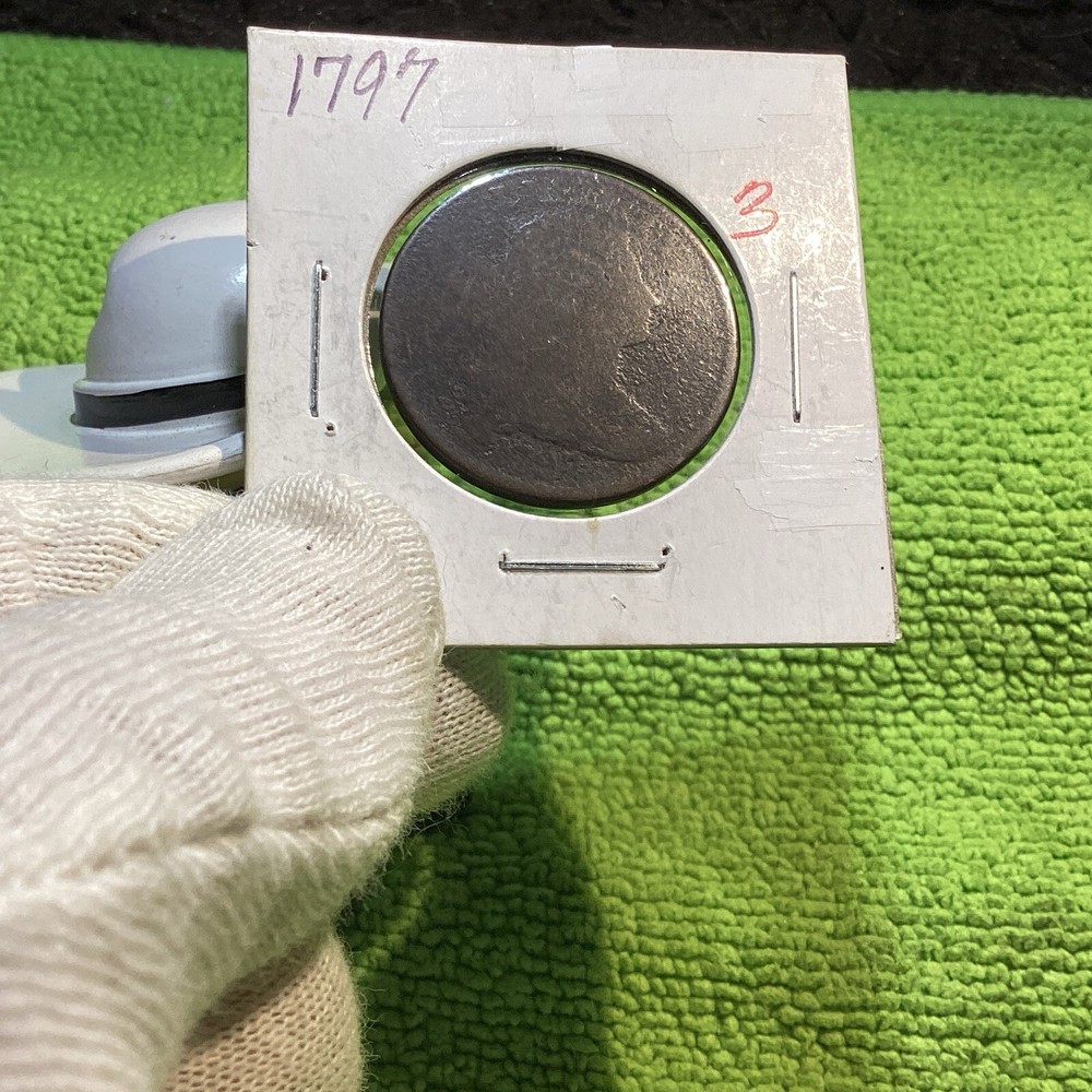 1797 DRAPED BUST LARGE CENT WEAK PARTIAL REVERSE