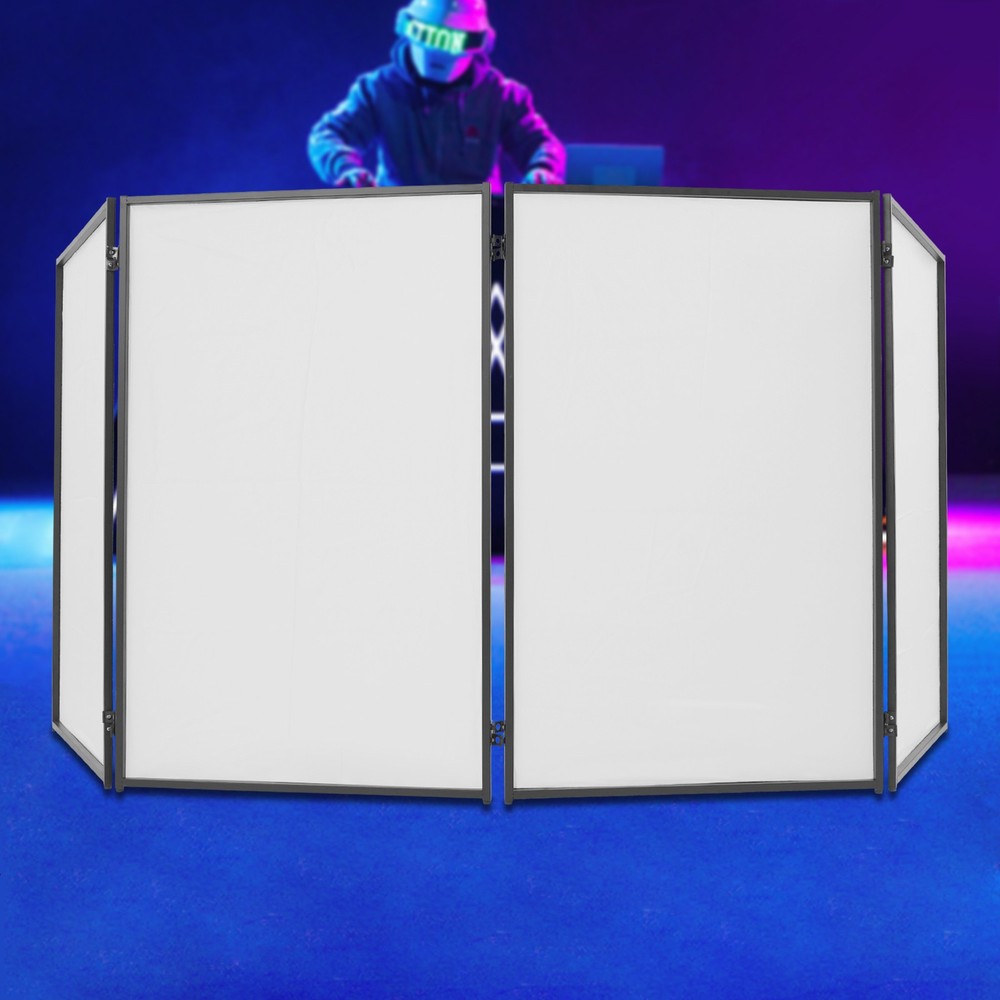 DJ Foldable Facade Portable Event Booth Panels Metal Frame Black