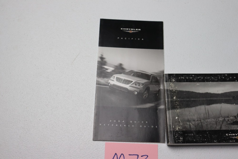 2004 CHRYSLER PACIFICA OWNERS MANUAL QUICK REFERENCE GUIDE BOOK