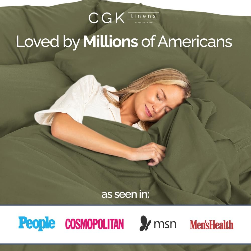 Queen 400 Thread Count 100% Cotton Flat Sheet - Comfortable, Cooling & Breath...