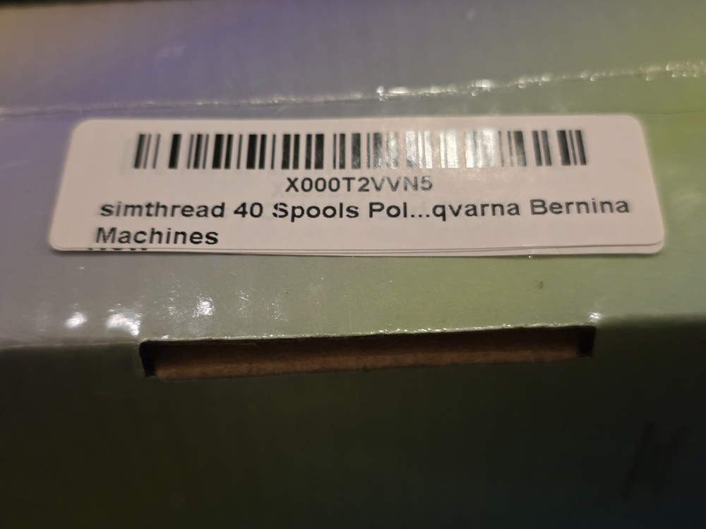 NIB Sealed SIMTHREAD HIGH QUALITY EMBROIDERY THREAD 40 SPOOLS, POLYESTER