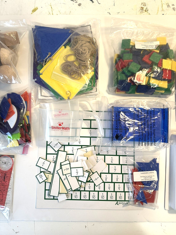 Homeschool Math Manipulative Jumbo Crate! Schiller Math, Right Start misc supply