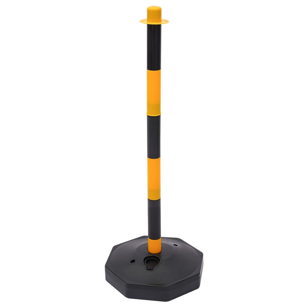 Traffic Delineator Post Cone Plastic Stanchion Post Set Crowd Control Stands