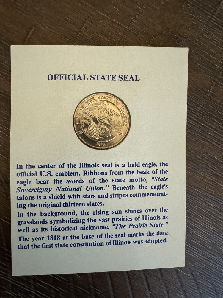 1980 ILLINOIS STATE DOLLAR COMMEMORATIVE PROOF LIKE COIN