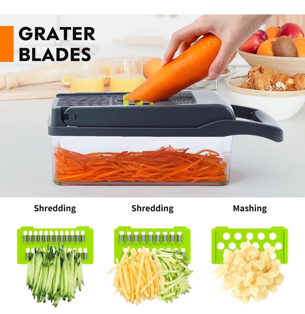 Generic Vegetable Chopper, Pro Onion Chopper ,Multifunctional 13 In 1