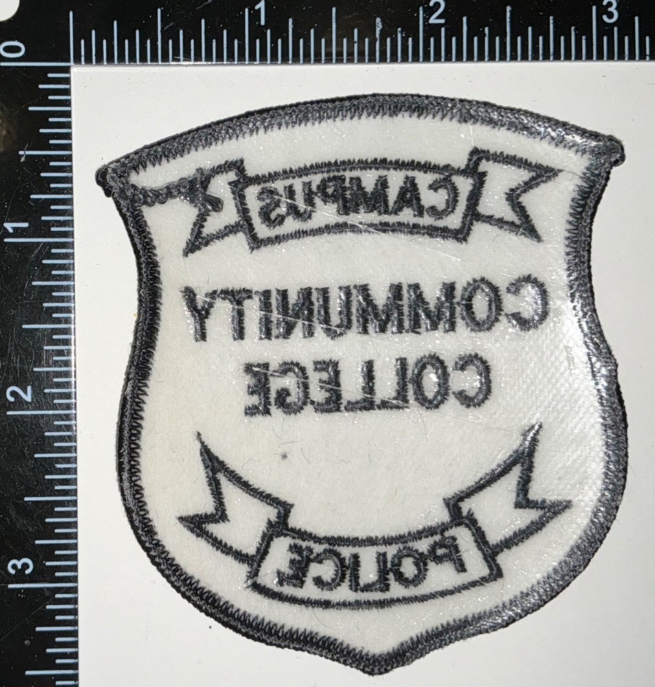 VINTAGE Community College Campus Police UNKNOWN STATE Patch