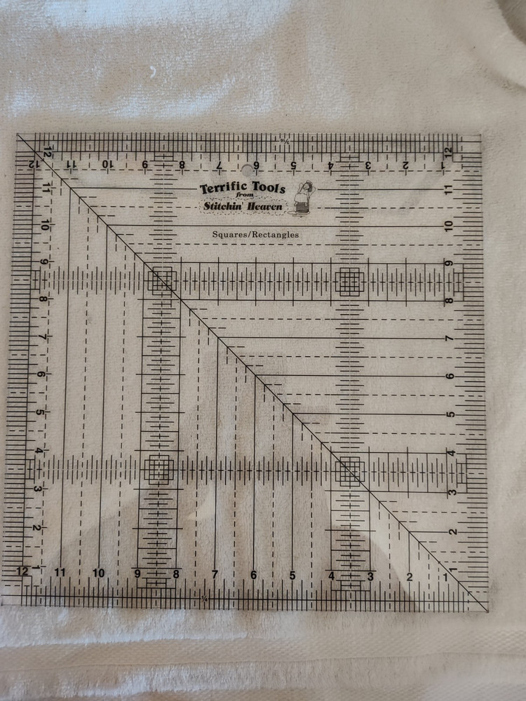 Terrific Tools Quilt Template by Stitchin Heaven SQUARES/RECTANGLES 12X12