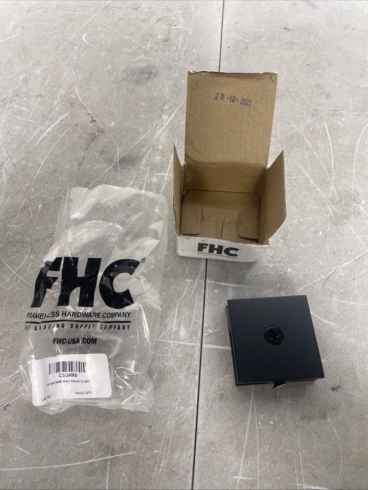 FHC CSU4MB HD Square Wall Mount Clamp - Matte Black