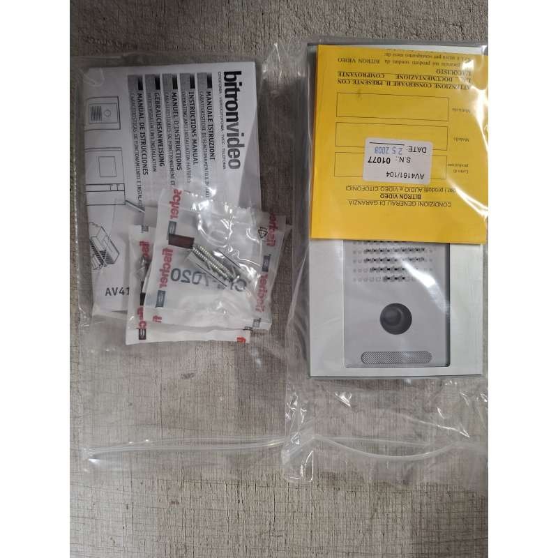 AV4161/3 Bitron Video Intercom Kit Single Family B/W Video Intercom 2 Wire Integral