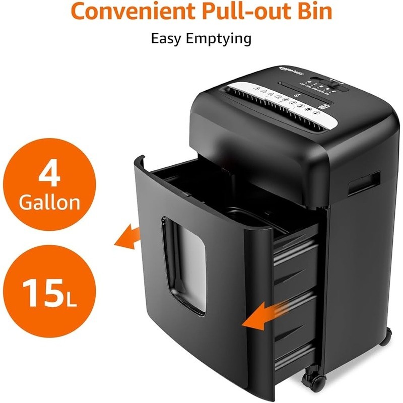 Micro-Cut Paper Shredder P-4 Security CD Credit Card Shredding Auto Reverse New