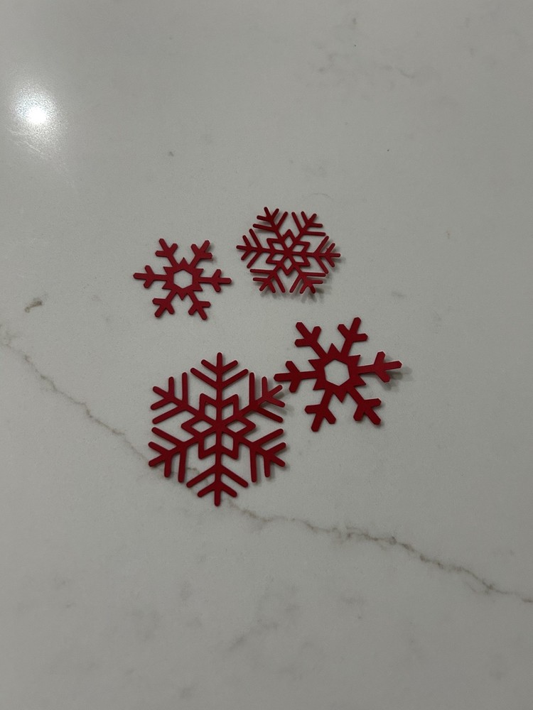 20 Snowflake  die cuts scrapbook cards
