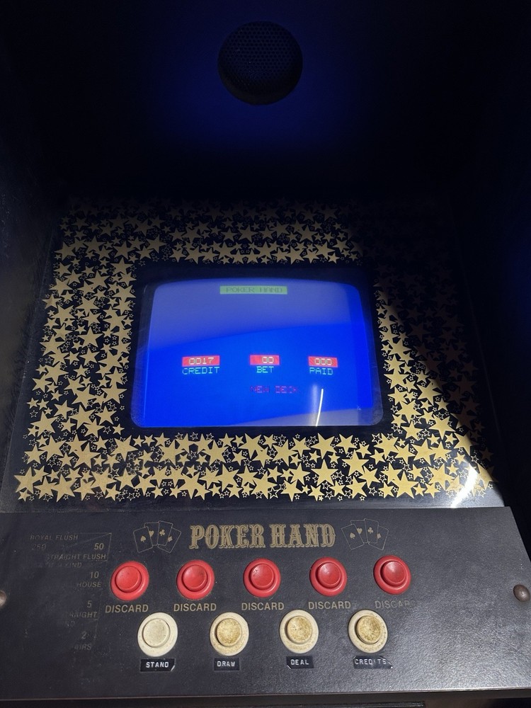 Poker Hand Gambling Arcade Game *WILL SHIP*