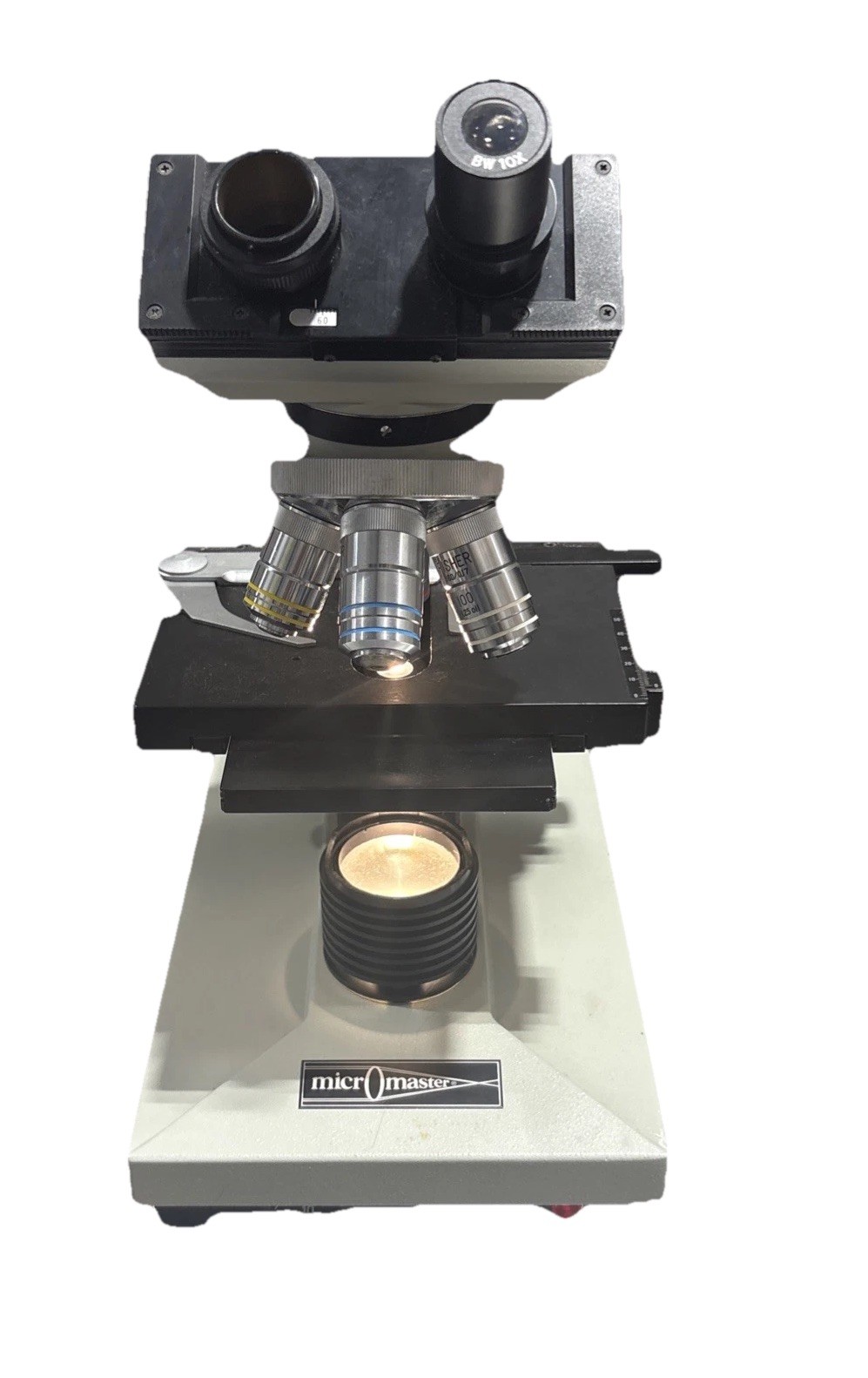 Phase Contrast Microscope Fisher Micromaster Microscope Model CK