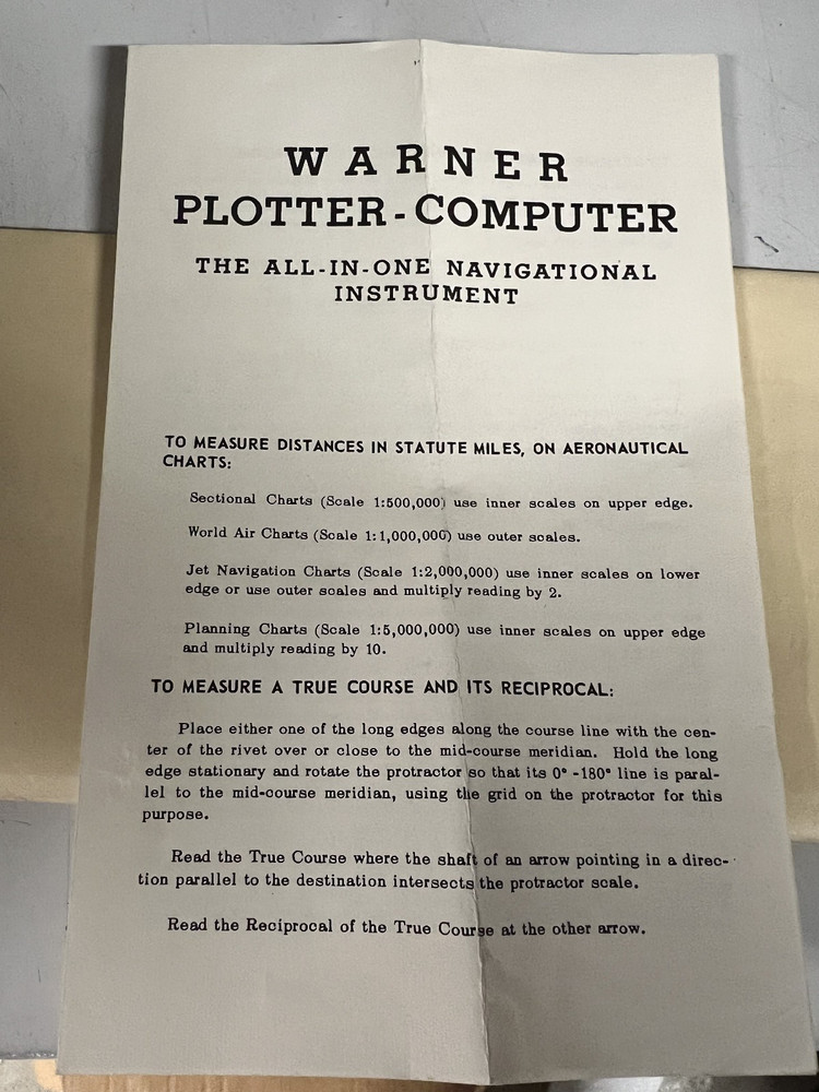 VINTAGE WARNER PLOTTER COMPUTER