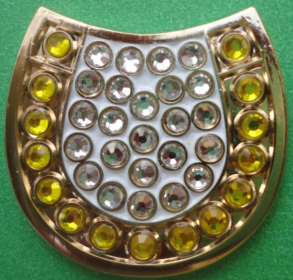 Horseshoe with Crystals Ball Marker