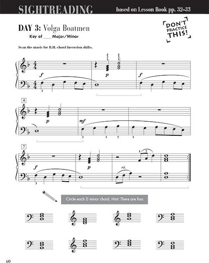 Level 4 - Sightreading Book - Level 4