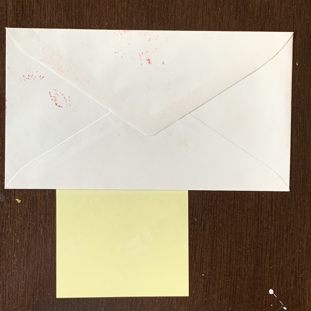 INTERESTING US COVER WITH NOTE FROM POSTMASTER EXPLAINING MISTAKE CANCEL