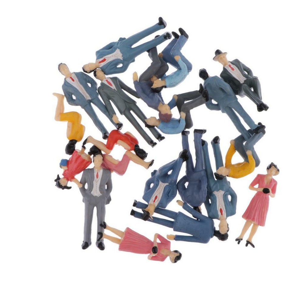20pcs G Scale coloful 1:30 Painted People Figures