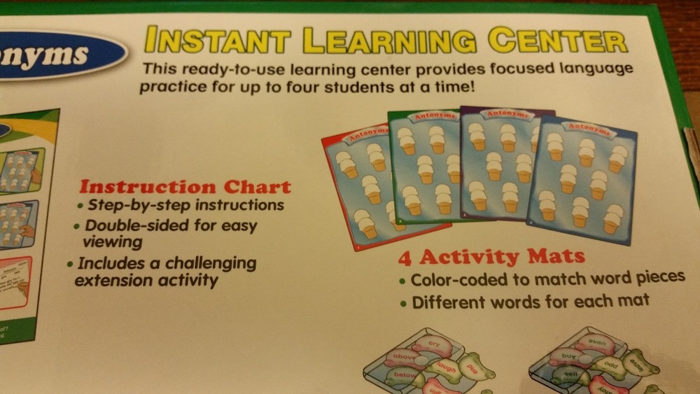 Lakeshore Antonyms Instant Learning Center DD232