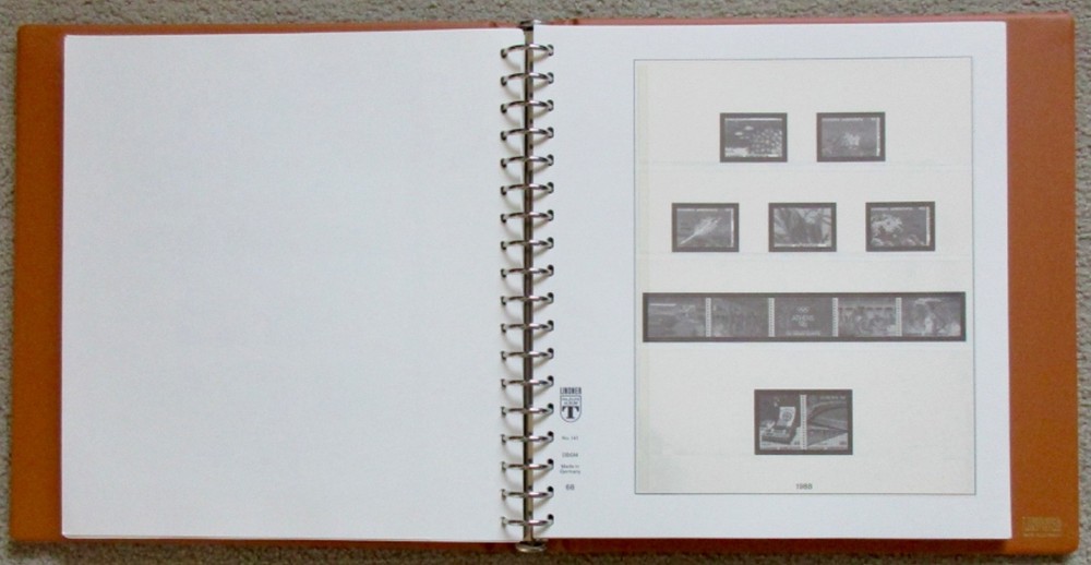 Lindner Greece Stamp Album 1981–93 Hingeless + Binder & Slipcase – Clean